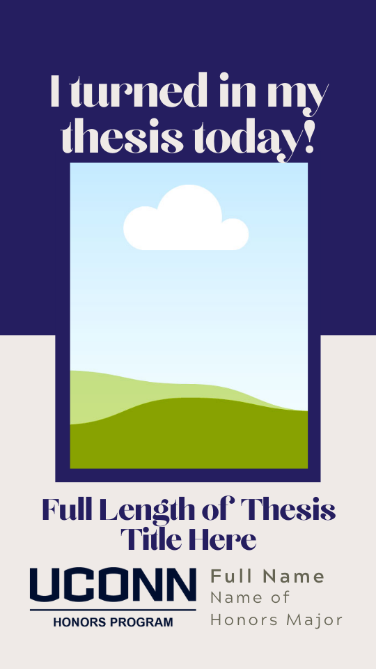 uconn honors thesis plan