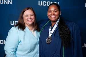 Honors Program Director, Jennifer Lease Butts and the 2022 Honors Medal Ceremony Student Speaker.